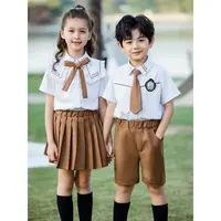 Green White And Yellow Unisex Kids Scout Uniform, For School, Size