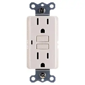 Top Selling Linsky LTG15 15 Amp 125V GFCI Receptacle With Safe Circuit and LED Indicator, Tamper-Resistant, UL Listed,White