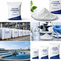 Hydroxyde de calcium de qualité industrielle, poudre de chaux hydratée 325-1250 Mesh, pureté 92-97%, marque HONGSEN, pour le traitement des eaux usées et des gaz de combustion