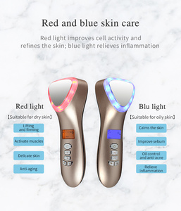 Masseur facial chaud et froid, <span class=keywords><strong>appareil</strong></span> de soin de la peau, instrument de beauté à vibration sonique, nettoyage en profondeur des pores, absorption des nutriments - Product Image 4