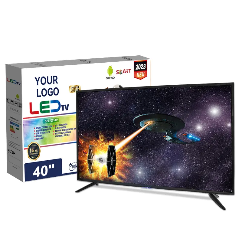 中国2KAndroidTV工場40インチLCDHDフラットスクリーンLEDテレビSMART TV