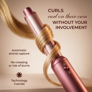 Multi Styler 6 In 1 Hair Dryer With 6 Attachments And <b>Vanity</b> <b>Case</b> Burgundy Color Negative Ion Hot Cold Air - Product Image 3