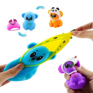 OEM TPR Squishy Koala Toy with <b>Removable</b> Animal Hats Collectible Series Blind <b>Box</b> | Wholesale Stress Toy - Product Image 3