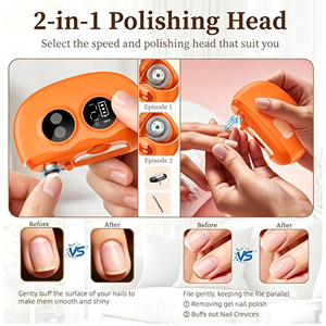 Coupe-ongles électrique multifonctionnel Jumon avec lumière LED et loupe, coupe-ongles de sécurité sans douleur pour adultes et personnes âgées - Product Image 6