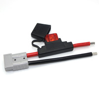 Connecteur de batterie 12V DC robuste automobile IP66 porte-fusibles en ligne étanches pour systèmes d'alimentation solaire micro-ondes PVC