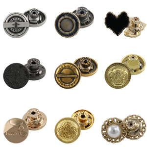 Bottoni Personalizzati in Lega di Ottone Dorata 12mm/20mm, Rivetti Lavabili in Metallo per Jeans e Giacche, Senza Nichel - Product Image 3