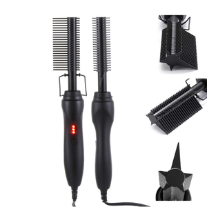 Peine Caliente de Cobre para Alisar el Cabello, Peine de Cobre con Etiqueta Privada Personalizada, Peine Caliente Eléctrico de Cobre - Product Image 1