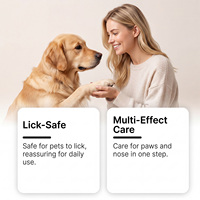 Crème Réparatrice pour Pattes d'Animaux (Chats & Chiens) à Absorption Rapide – Contre les Pattes et Nez Secs/Fissurés – Boîte en Aluminium – Meilleure Vente