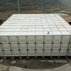 Factory Selling Large Sectional 100000 Liter Fiberglass GRP Water Tank Retangular Water Tank