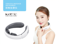 Masseur de cou avec fonction chauffante, EMS 9 niveaux d'intensité, 6 modes, masseur de cou rechargeable, modèle 700