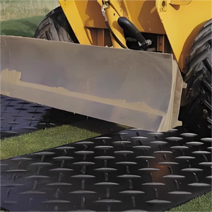 Hdpeヘビーデューティ建設ロードマット地上保護マット4x8大型設備用屋外ドライブウェイ - Product Image 3