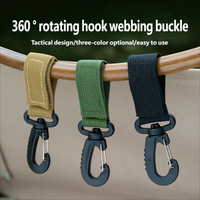 Sangle tactique d'extérieur avec crochet pour sacs à dos de montagne, boucle triangulaire portable à dégagement rapide pour le camping, porte-clés multifonctionnel