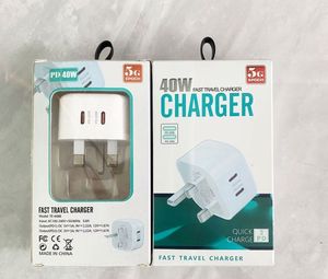 Chargeur mural rapide 20W double USB-C pour téléphone, adaptateur secteur PD UK pour iPhone 12 13 14 15 16 - Product Image 6