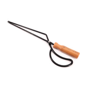<span class=keywords><strong>Pince</strong></span> à feu en métal avec manche en <span class=keywords><strong>bois</strong></span> <span class=keywords><strong>Pince</strong></span> de cheminée à charbon de <span class=keywords><strong>bois</strong></span> <span class=keywords><strong>pour</strong></span> barbecue et camping en plein air - Product Image 2