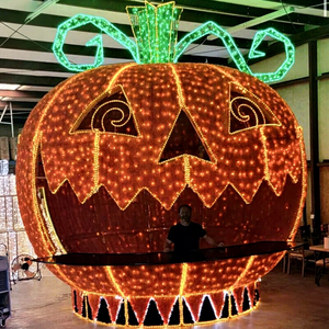 Halloween Lighted Archway with 3D <b>Ball</b> Motif for Commercial Decoration - Product Image 1