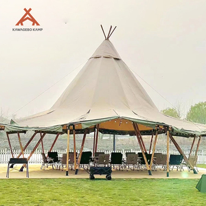 Kawagebo Kamp 13m, 10m, 8m, 6.5m tela esterna grande cappello gigante indiano Tipi Teepee piramide tenda per feste Glamping evento nuziale - Product Image 6