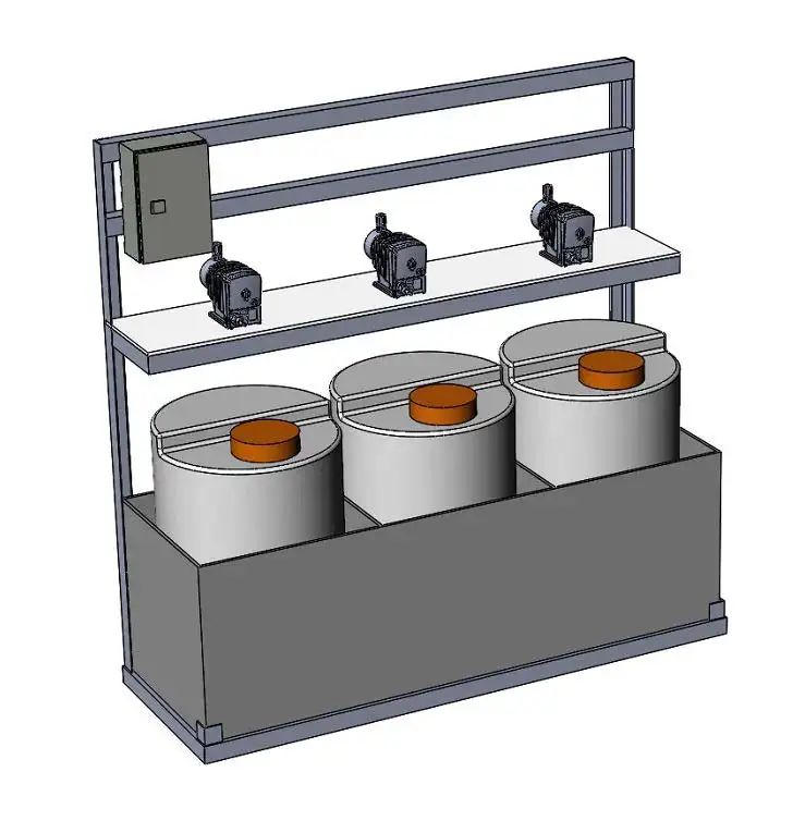 미터링 펌프를 가진 자동적인 화학 산성 알칼리 액체 투약 체계 장비
