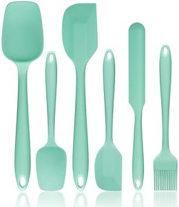Steel Spatula Set Nonstick Heat Resistant Kitchen Utensils 6-Piece <b>Silicone</b> Cooking Set Food Grade for Decoration - Product Image 1
