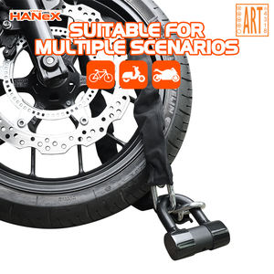 <span class=keywords><strong>Antivol</strong></span> personnalisable 120 dB avec <span class=keywords><strong>alarme</strong></span>, chaîne en acier trempé de 120 cm pour <span class=keywords><strong>moto</strong></span>, cyclomoteur et vélo, avec cadenas en U ART - Product Image 1