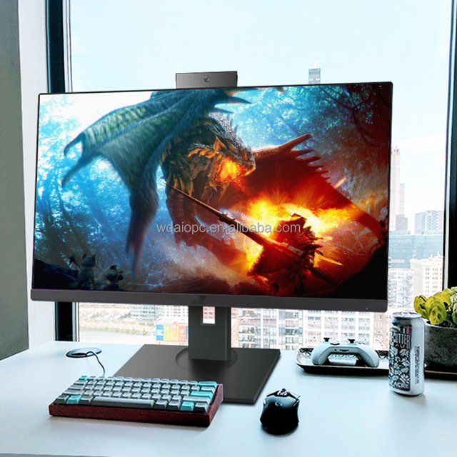 Original Factory Business AMD PC ALL-IN-ONE 23.8inch Desktop Ryzen 5/7 AIO Desktops All in One Home PC Office