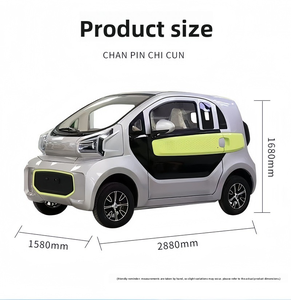 Sedán Compacto de 2 Puertas y 4 Plazas, Vehículo de Nueva Energía, Auto Eléctrico Familiar de Baja Velocidad <span class=keywords><strong>para</strong></span> Adultos, Motor de 1500W, 45km/h Máx. - Product Image 4