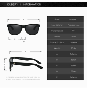 Gafas de Sol DUBERY, Fabricante, Venta al Por Mayor, Moda, Polarizadas, Retro, Alta Calidad, Unisex, Tendencia 2026, Ligeras, Cómodas - Product Image 4