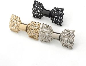 Un par de hebillas metálicas huecas con forma de lazo para zapatos, bolsos, prendas de vestir y accesorios de ferretería. - Product Image 4