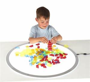 Caisson lumineux de dessin LED pour enfants Boîte à lumière de table ronde illuminée pour l'apprentissage et la peinture - Product Image 5