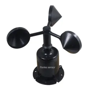 Integrate Weather Sensor Mechanical Wind Anemometer 3 Cup Polycarbonate Wind Speed Measuring Device