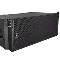 Sistema de Sonido Line Array Activo de 3 Vías con Dos Altavoces de 12 Pulgadas y 1200 W, Controladores Neo de 75/65/75 Núcleos, 102 dB, Caja de Madera Contrachapada para Grandes Eventos en Vivo