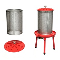 Hydraulische roestvrijstalen fruitpers voor cider, wijn, melk, water en sap, hoge productiviteit, voor thuis en tuin, verwerkingsmachine