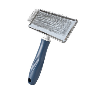 Cepillo de Acero Inoxidable para Mascotas, Peine para Perros y Gatos, Mango Ligero, Cepillo para Eliminar el Pelo Suelto para Animales Pequeños - Product Image 1