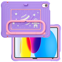 Casing Anak 3in1 Anti Benturan untuk iPad 10/11 A16 2025, Pelindung 3 Lapis Anti Benturan dengan Pegangan dan Penyangga