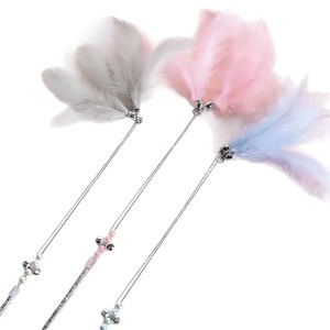 Varita de Juguete para Gatos con Plumas de Hada, Duradera, Resistente a Mordeduras, con Campana, Diseño de Alambre Corto, Modelo Pmg, Origen Henan - Product Image 5