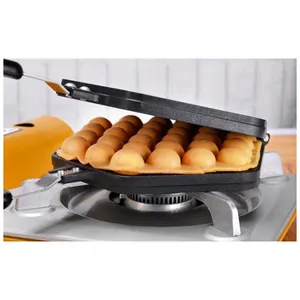 Kabarcıklı Waffle makinesi, alüminyum alaşımlı yapışmaz yumurta Waffler kalbur yumurta kabarcık kek pişirme kalıp plakası kullanarak ev için