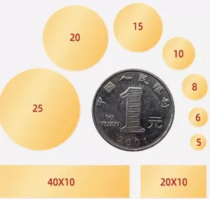 Magnet permanen neodymium dengan lapisan emas