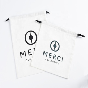 أكياس قماش قطنية طبيعية برباط بشعار مخصص مطبوعة بخيط مزدوج للأحذية والشموع اليدوية - Product Image 6