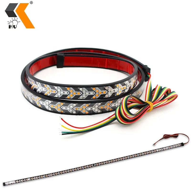 Santa vendita calda universale Ip67 Fishbone Trail Gate Bar freno luce di retromarcia Pickup Strip indicatore di direzione rimorchio Led luci posteriori per auto