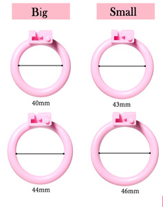 Ligero plástico Rosa corto Sexy hombre cornudo castidad jaula pequeño Gay pene bloqueo juguete sexual para hombres - Product Image 5