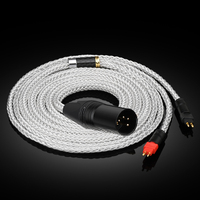 ATAUDIO HIFI - Cables de Audio de Alta Fidelidad con Conector XLR de 4 Pines Chapado en Oro y OCC Plateado para Auriculares de Reproductor/Computadora Sony
