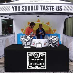 Housse <span class=keywords><strong>de</strong></span> table rectangulaire sur mesure sans MOQ, plissée, antidérapante, pour présentation professionnelle, 4ft, 6ft, 8ft - Product Image 6