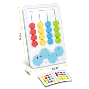 Montessori panas anak-anak warna-warni cocok empat warna mainan permainan catur pemilah gigi bayi rotasi logika papan berpikir juguetes