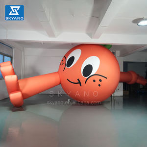 Réplicas inflables publicitarias personalizadas, réplicas de frutas inflables gigantes de dibujos animados naranja para Feria Comercial - Product Image 1