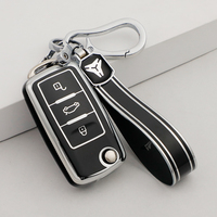Étui de protection souple en TPU de qualité supérieure pour clé de voiture Volkswagen Sagitar PASSAT CC Polo Skoda VW, porte-clés, accessoires