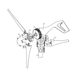 Générateur de système éolien/hydraulique 1KW 24V/48V de petite taille - Product Image 6