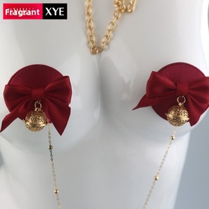 Эротический набор для БДСМ: комплект для бондажа с бантом, колокольчиком и цепью, секс-игрушки для взрослых для женского обучения - Product Image 3