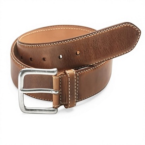 Ceinture en cuir de vachette imprimée par transfert thermique BS INTERNATIONAL avec boucle carrée en acier, écologique, imperméable et haute résistance - Product Image 1