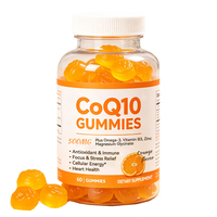 Gummies de CoQ10 Ubiquinol 500mg HALAL en Gros pour OEM – Coenzyme, Oméga-3 DHA EPA, Anti-âge, Soutien Immunitaire, Supplément Naturel Vert