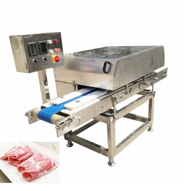 Máquina de corte automática de carne fresca, cortador de carne e frango