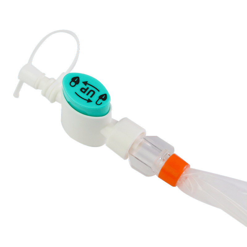 Catéter de succión médica desechable para hospital Catéter de succión cerrado con marca de 72 horas Catéter de succión de esputo